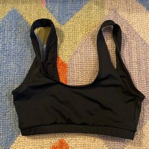 Black scoop neck swim top from H&M